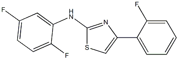 2-(2,5-DIFLUOROPHENYL)AMINO-4-(2-FLUOROPHENYL)THIAZOLE Struktur