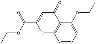 ETHYL 5-(ETHOXY)-4-OXO-4H-CHROMENE-2-CARBOXYLATE Struktur