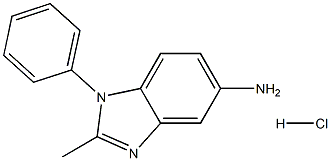 2-METHYL-1-PHENYL-1H-BENZIMIDAZOL-5-AMINE HYDROCHLORIDE Struktur