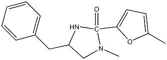 (2R,5R)-(+)-5-BENZYL-3-METHYL-2-(5-METHYL-2-FURYL)-2-IMIDAZOLIDINONE Struktur