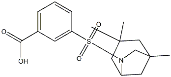 3-(1,3,3-TRIMETHYL-6-AZA-BICYCLO[3.2.1]OCTANE-6-SULFONYL)-BENZOIC ACID Struktur