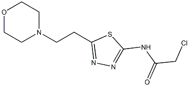 2-CHLORO-N-[5-(2-MORPHOLIN-4-YLETHYL)-1,3,4-THIADIAZOL-2-YL]ACETAMIDE Struktur