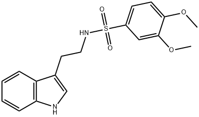 N-[2-(1H-INDOL-3-YL)ETHYL]-3,4-DIMETHOXYBENZENESULFONAMIDE Struktur