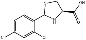 (R)-2-(2,4-DICHLORO-PHENYL)-THIAZOLIDINE-4-CARBOXYLIC ACID Struktur