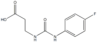 3-(([(4-FLUOROPHENYL)AMINO]CARBONYL)AMINO)PROPANOIC ACID Struktur