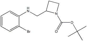 1-BOC-2-[(2-BROMO-PHENYL)-AMINOMETHYL]-AZETIDINE Struktur