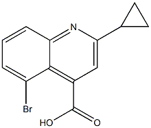 5-BROMO-2-CYCLOPROPYLQUINOLINE-4-CARBOXYLIC ACID Struktur