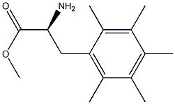 METHYL (2S)-2-AMINO-3-(2,3,4,5,6-PENTAMETHYLPHENYL)PROPANOATE Struktur