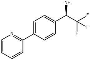 (1R)-2,2,2-TRIFLUORO-1-(4-(2-PYRIDYL)PHENYL)ETHYLAMINE Struktur