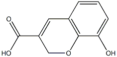 8-HYDROXY-2H-CHROMENE-3-CARBOXYLIC ACID Struktur