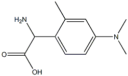 AMINO-(2-METHYL-4-DIMETHYLAMINO-PHENYL)-ACETIC ACID Struktur