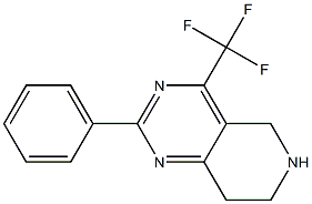 5,6,7,8-TETRAHYDRO-2-PHENYL-4-(TRIFLUOROMETHYL)PYRIDO-[4,3-D]-PYRIMIDINE Struktur