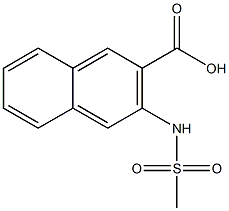 3-[(METHYLSULFONYL)AMINO]-2-NAPHTHOIC ACID Struktur