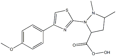 METHYL 5-HYDROXY-1-[4-(4-METHOXYPHENYL)-1,3-THIAZOL-2-YL]-3-METHYL-4,5-DIHYDRO-1H-PYRAZOLE-5-CARBOXYLATE Struktur