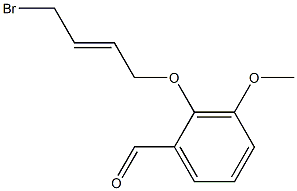 2-(4-BROMO-BUT-2-ENYLOXY)-3-METHOXY-BENZALDEHYDE Struktur