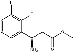 METHYL (3R)-3-AMINO-3-(2,3-DIFLUOROPHENYL)PROPANOATE Struktur