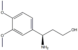 (R)-3-AMINO-3-(3,4-DIMETHOXY-PHENYL)-PROPAN-1-OL Struktur