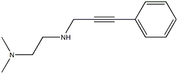 N1,N1-DIMETHYL-N2-(3-PHENYLPROP-2-YNYL)ETHANE-1,2-DIAMINE Struktur