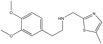 [2-(3,4-DIMETHOXY-PHENYL)-ETHYL]-(5-METHYL-THIAZOL-2-YLMETHYL)-AMINE Struktur