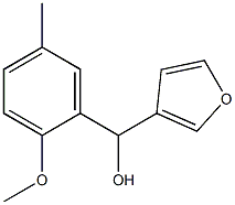 3-FURYL-(2-METHOXY-5-METHYLPHENYL)METHANOL Struktur