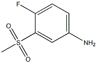 4-FLUORO-3-(METHYLSULPHONYL)ANILINE Struktur