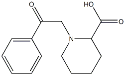 1-(2-OXO-2-PHENYLETHYL)PIPERIDINE-2-CARBOXYLIC ACID Struktur