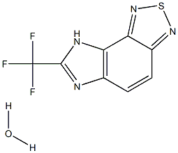 7-(TRIFLUOROMETHYL)-8H-IMIDAZO[4,5-E][2,1,3]BENZOTHIADIAZOLE HYDRATE Struktur