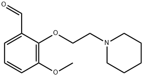 3-METHOXY-2-(2-PIPERIDIN-1-YL-ETHOXY)-BENZALDEHYDE Struktur