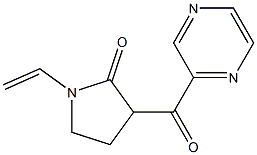 3-(PYRAZIN-2-YLCARBONYL)-1-VINYLPYRROLIDIN-2-ONE Struktur