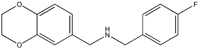 1-(2,3-DIHYDRO-1,4-BENZODIOXIN-6-YL)-N-(4-FLUOROBENZYL)METHANAMINE Struktur