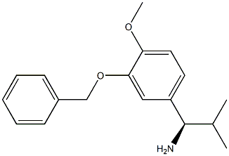 (1R)-1-[4-METHOXY-3-(PHENYLMETHOXY)PHENYL]-2-METHYLPROPYLAMINE Struktur