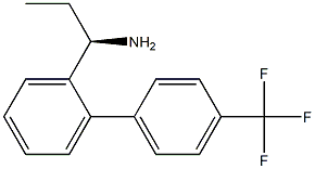 (1R)-1-(2-[4-(TRIFLUOROMETHYL)PHENYL]PHENYL)PROPYLAMINE Struktur