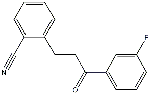 3'-FLUORO-3-(2-CYANOPHENYL)PROPIOPHENONE Struktur