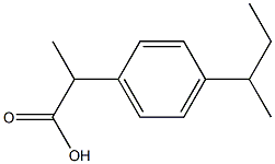 2-[4-(1-METHYLPROPYL)PHENYL]PROPANOIC ACID Struktur