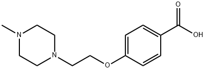 4-[2-(4-METHYL-PIPERAZIN-1-YL)-ETHOXY]-BENZOIC ACID Struktur