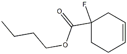 BUTYL 1-FLUOROCYCLOHEX-3-ENCARBOXYLATE Struktur