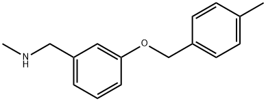 N-METHYL-1-(3-((4-METHYLBENZYL)OXY)PHENYL)METHANAMINE Struktur