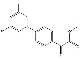 ETHYL 4-(3,5-DIFLUOROPHENYL)BENZOYLFORMATE Struktur