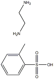 TOLUENE-2-SULFONIC ACID, ETHANE-1,2-DIAMINE Struktur