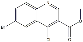 6-BROMO-4-CHLORO-QUINOLINE-3-CARBOXYLIC ACID METHYL ESTER Struktur