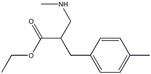 2-METHYLAMINOMETHYL-3-P-TOLYL-PROPIONIC ACID ETHYL ESTER Struktur