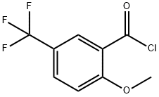 2-METHOXY-5-(TRIFLUOROMETHYL)BENZOYL CHLORIDE Struktur