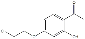 1-[4-(2-Chloroethoxy)-2-hydroxyphenyl]ethanone Struktur