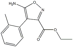 ETHYL 5-AMINO-4-O-TOLYLISOXAZOLE-3-CARBOXYLATE Struktur