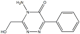 4-AMINO-3-HYDROXYMETHYL-6-PHENYL-1,2,4-TRIAZIN-5-ONE Struktur