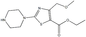 ETHYL 2-PIPERAZINE-4-METHYLMETHOXY THIAZOLE-5-CARBOXYLATE Struktur