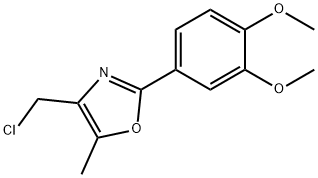 4-CHLOROMETHYL-2-(3,4-DIMETHOXY-PHENYL)-5-METHYL-OXAZOLE Struktur