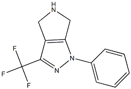 1,4,5,6-TETRAHYDRO-1-PHENYL-3-(TRIFLUOROMETHYL)PYRROLO-[3,4-C]-PYRAZOLE Struktur