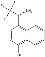 4-((1R)-1-AMINO-2,2,2-TRIFLUOROETHYL)NAPHTHOL Struktur