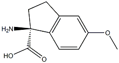 (1S)-1-AMINO-5-METHOXYINDANECARBOXYLIC ACID Struktur